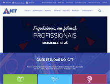 Tablet Screenshot of colegioict.com.br